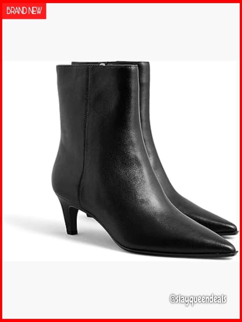 Women's Ankle Boots Kitten Heel Pointed Toe Side Zipper Fall Shoes